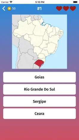 Game screenshot Brazil: States Map Quiz Game apk