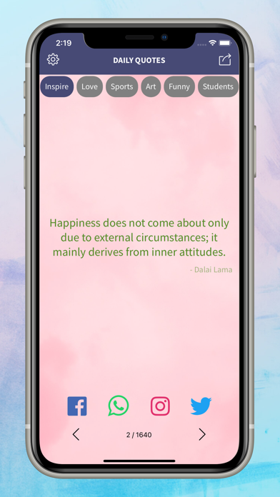 Motivational - Daily Quotes Screenshot