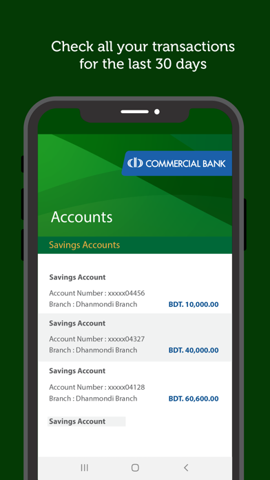 ComBank Bangladesh ePassbook Screenshot