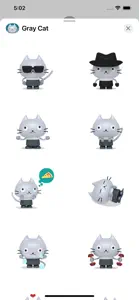 Gray Cat - Animated Stickers screenshot #4 for iPhone