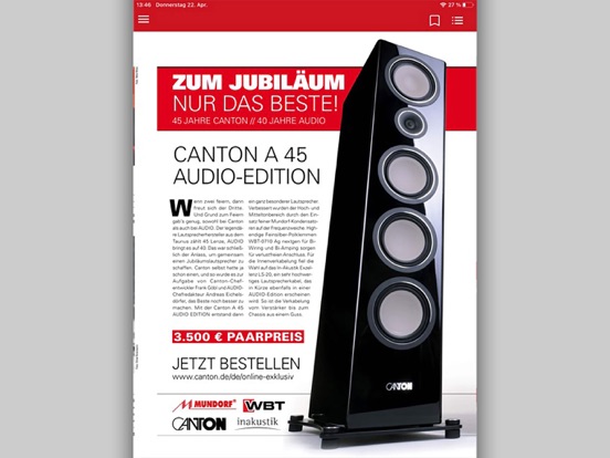 AUDIO Magazin iPad app afbeelding 1