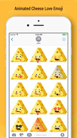 Game screenshot Animated Cheese Love Emoji mod apk