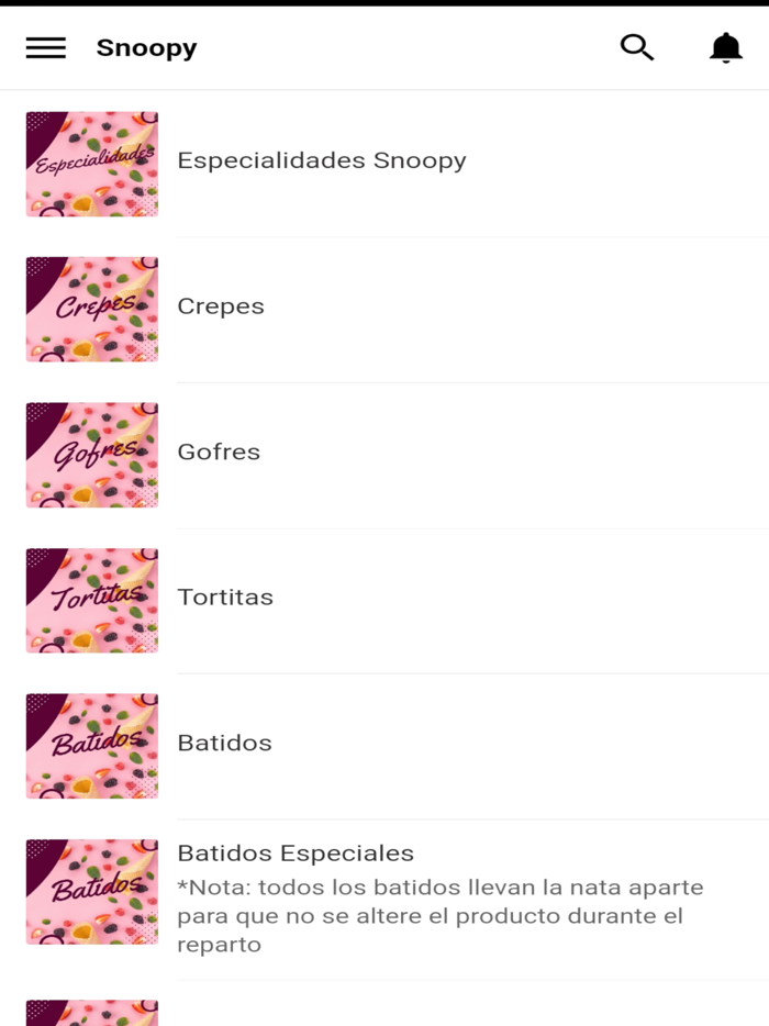 Heladería Crepería Snoopy