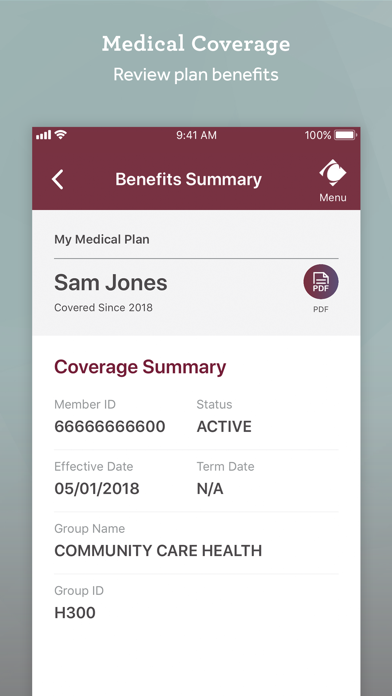CCH Health Screenshot