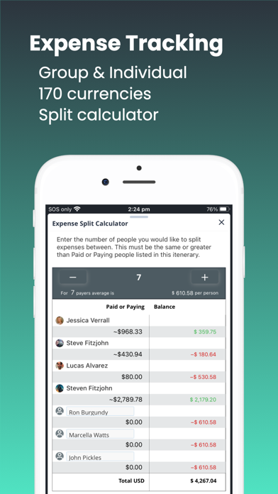 Lyfshort Trip Organizer Screenshot