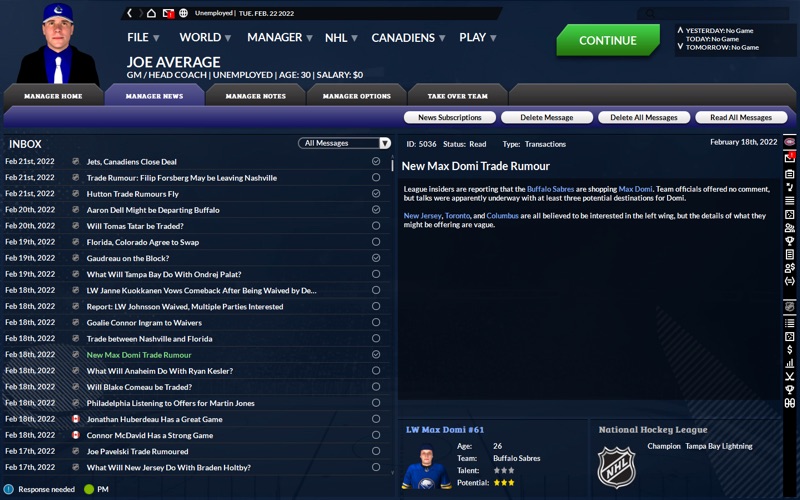 Franchise Hockey Manager 8 Screenshot