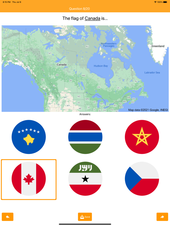 Screenshot #5 pour Flags Quiz PRO with Maps