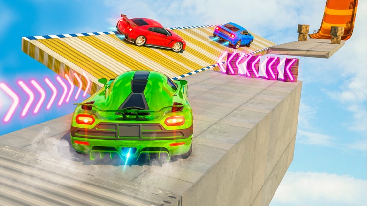 Crazy Car Game Mega Ramp Stunt screenshot-3