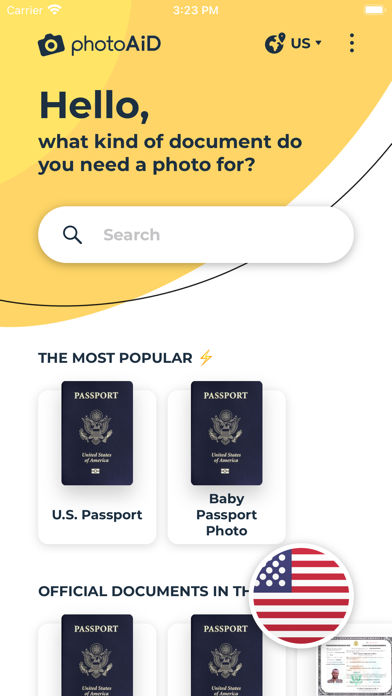 Passport Photo US - 2x2 Size Screenshot 1 - AppWisp.com Passport Photo US - 2x2 Size Screenshot 1 - AppWisp.com