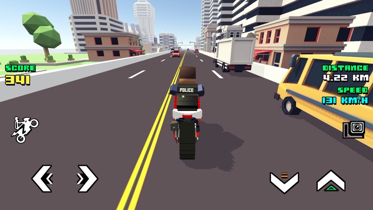 Blocky Moto Racing screenshot-0