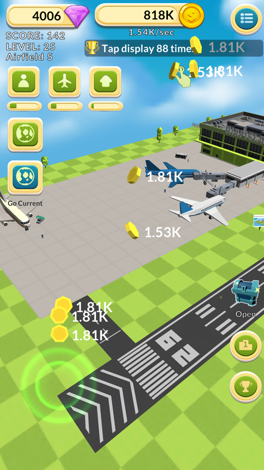 #4. Airfield Tycoon Clicker (iOS) Podle: Softcen