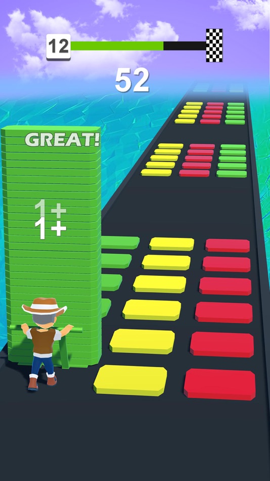 #1. Stack Color Cube - Blocks Run (iOS) By: Best Free Games Trading FZ-LLC