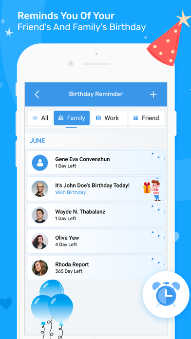 Birthday Reminder & Wish Screenshot