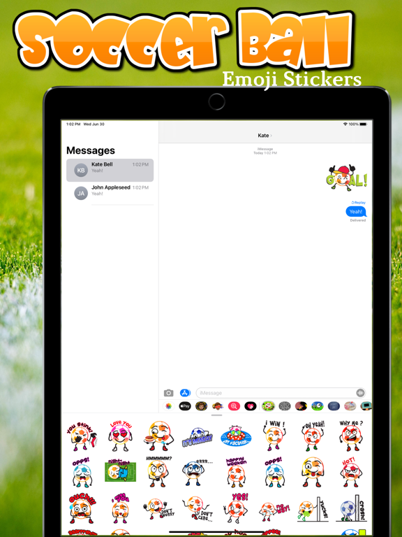 Screenshot #5 pour Soccer Ball Emoji Stickers