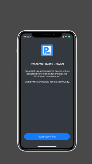 Screenshot #1 pour Presearch Privacy Browser