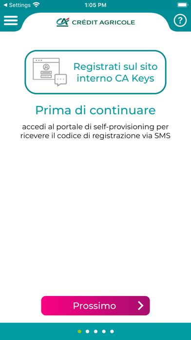 Crédit Agricole Keys Screenshot
