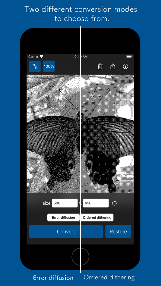 #2. MoNo - convert to binary image (iOS) 由: Kouichi INAFUKU