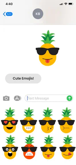 Game screenshot Animated Pineapple Emojis mod apk