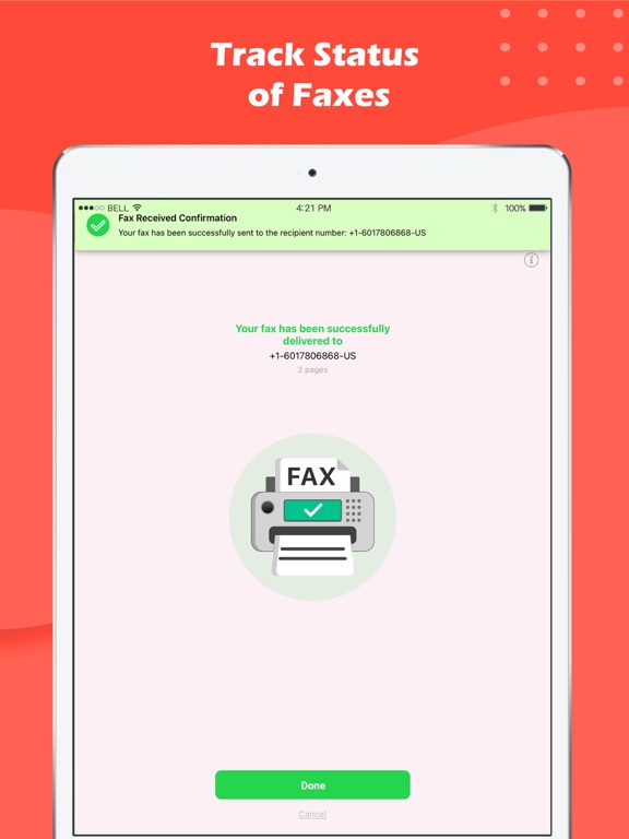 Screenshot #6 pour Fax From iPhone - Receive Fax