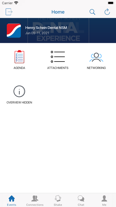 Henry Schein Meetings Screenshot