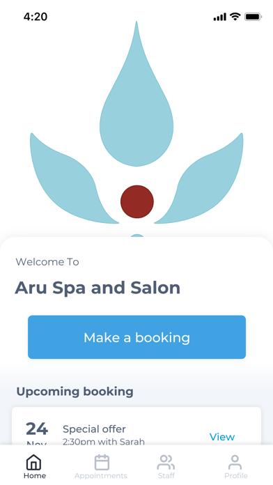 Aru Spa and Salon Screenshot