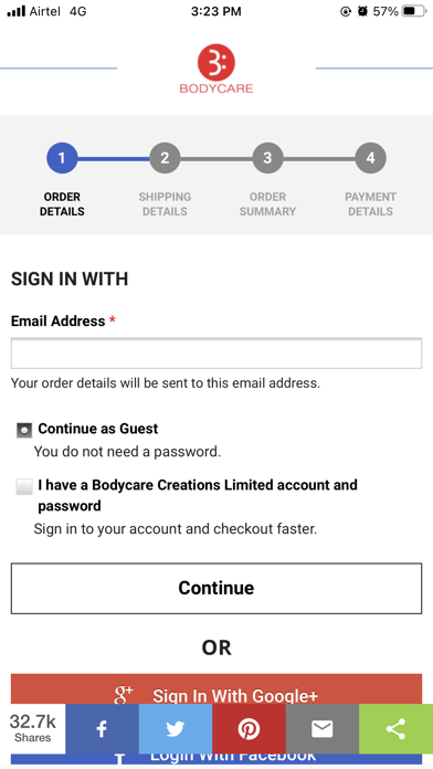 Bodycare Screenshot