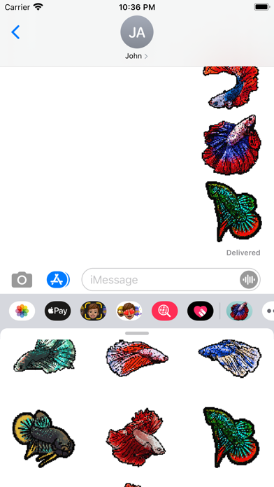 Bitty Bettas Fish Stickers Screenshot