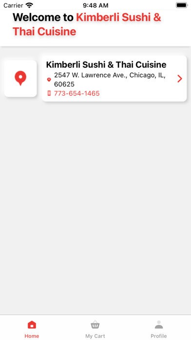 Kimberli Sushi & Thai Cuisine Screenshot