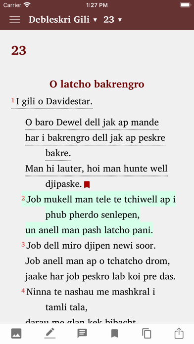 Bibel in Sinti-Romanes Screenshot