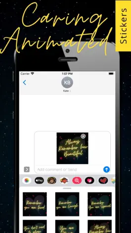 Game screenshot Caring Animated Stickers apk