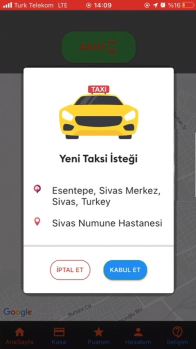 Trend Taksi Sürücü Modülü Screenshot