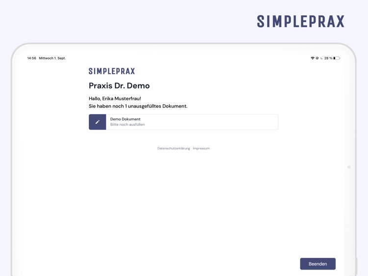 Simpleprax waiting room