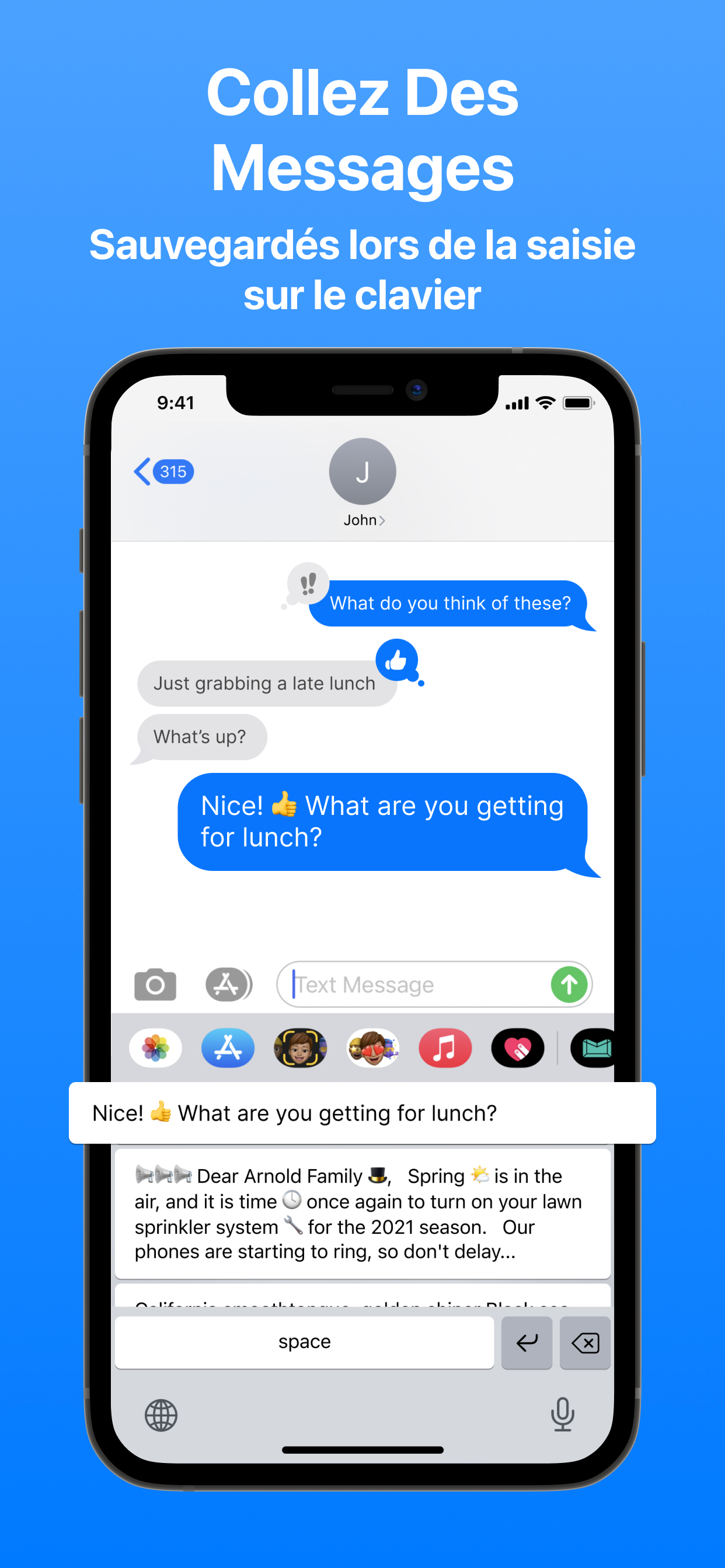 Copier et coller le clavier