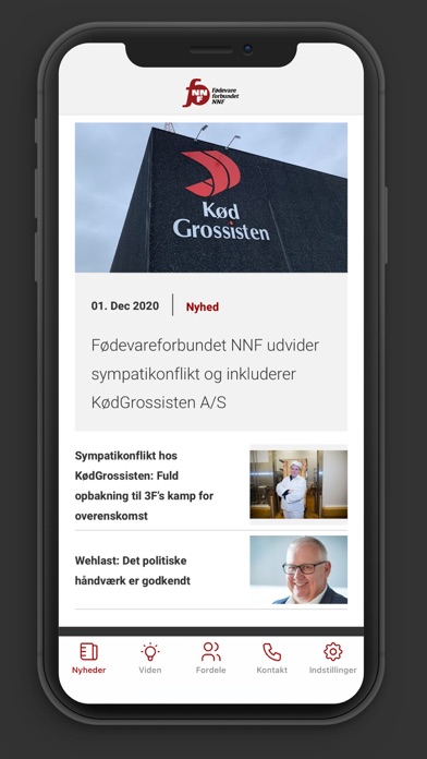 Fødevareforbundet NNF Screenshot