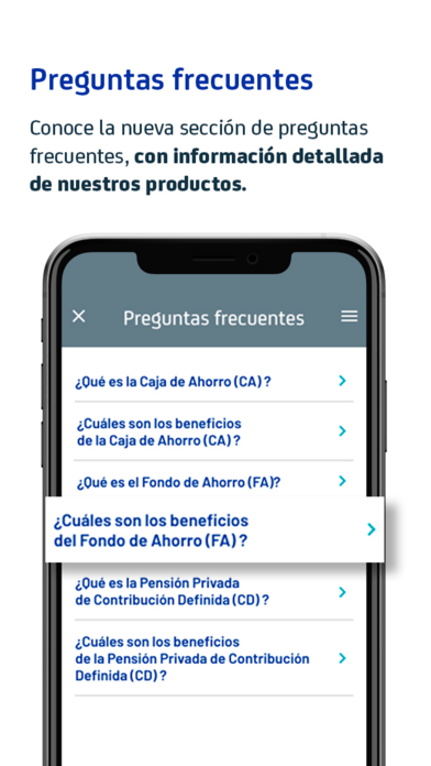 Mis Beneficios. Screenshot