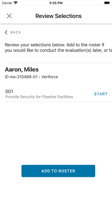 Veriforce Worker Evaluations Screenshot