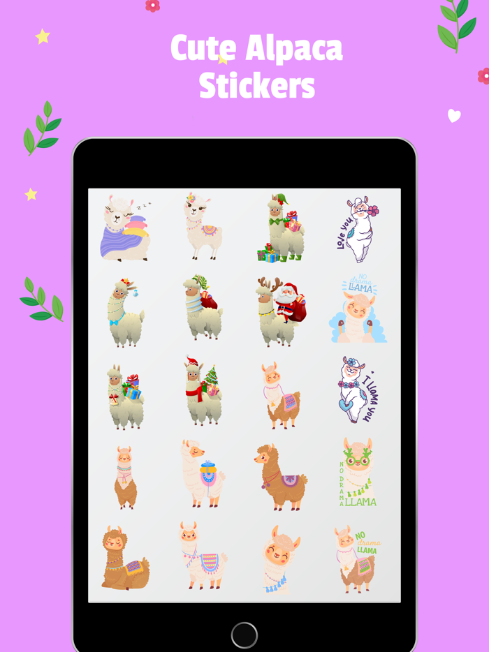 Cute Alpaca Stickers