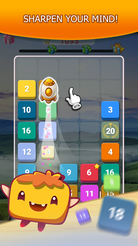 #2. Merge Number: Puzzle Game (iOS) Bởi: Unimob