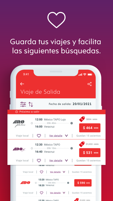 ADO - Boletos de Autobús Screenshot