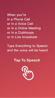 tap to speech iphone screenshot 1