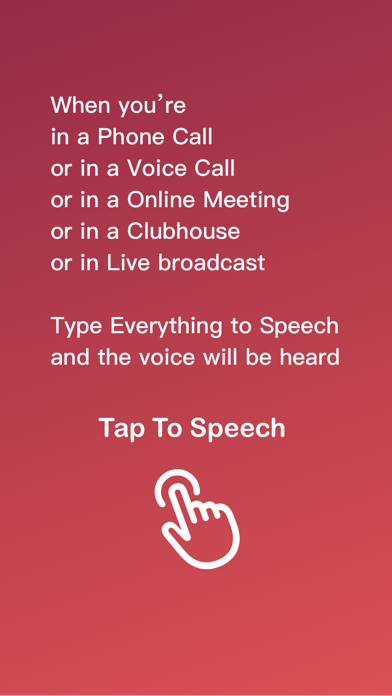 Screenshot #1 pour Tap To Speech
