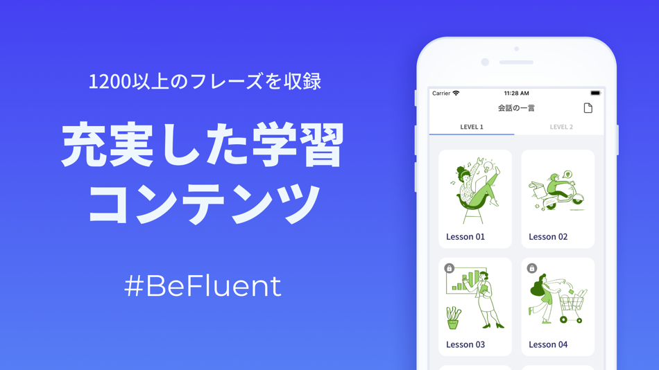 #3. 英会話 / 瞬間英作文 - BeFluent (iOS) Podle: Akihiro Kokubo