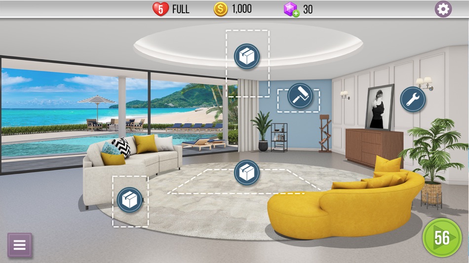 #6. Home Makeover:My Perfect House (iOS) Podle: NSTAGE Inc.
