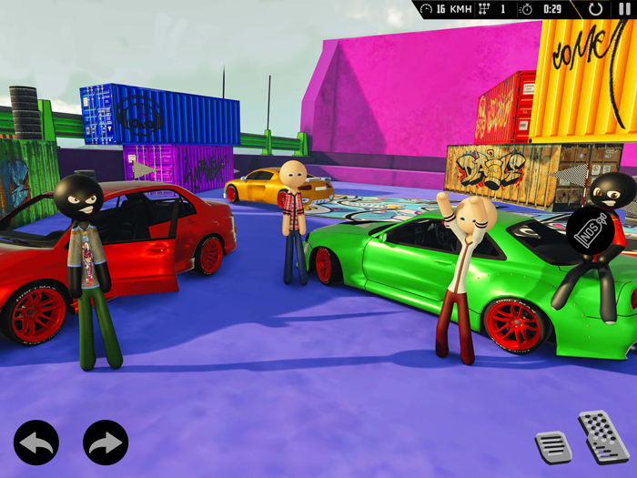 Stickman Car Jumping and Racing