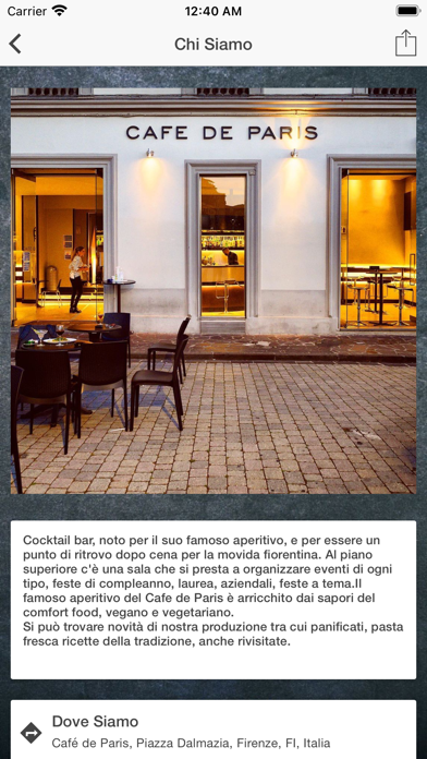 Cafe de Paris Firenze Screenshot