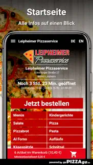 leipheimer pizzaservice leiphe iphone screenshot 2