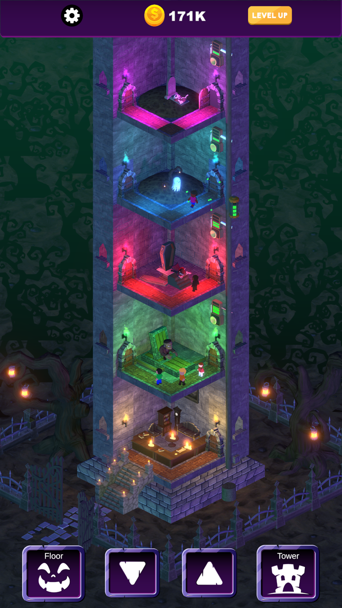 Idle Scary Tower