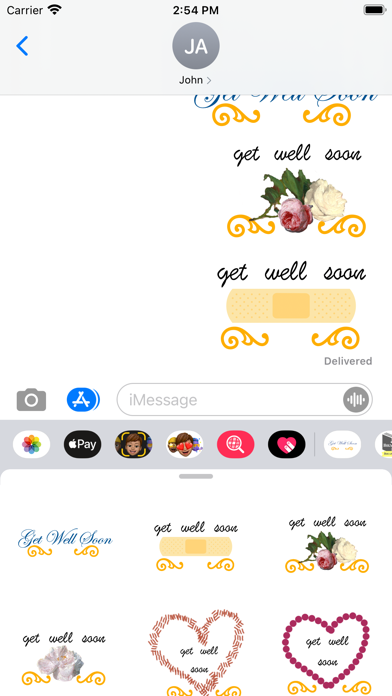 get well soon stickers! Screenshot