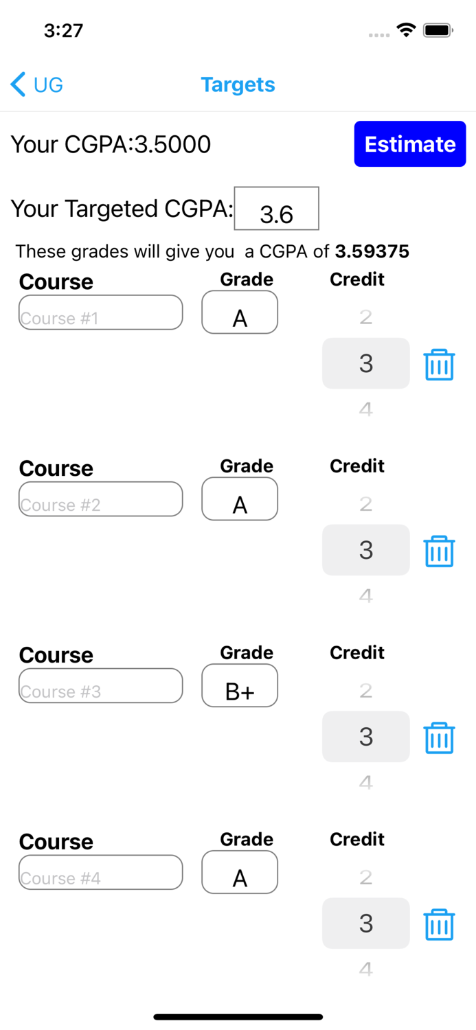 TReC GPA Calculator
