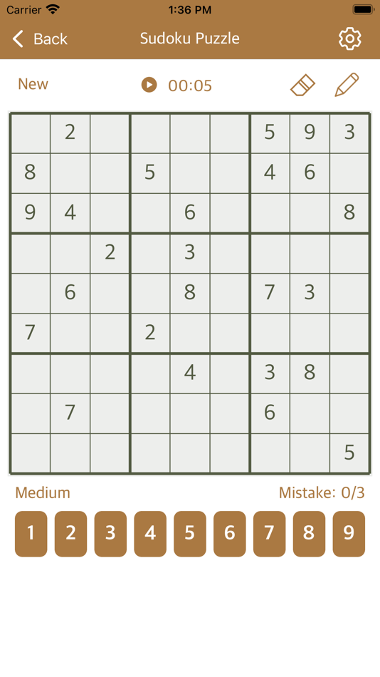 #3. Classic Sudoku - Number Games (iOS) By: Sumita Hirpara